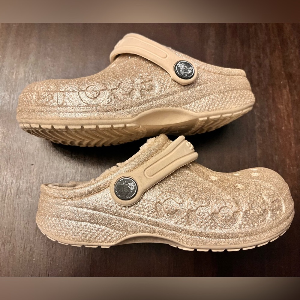 Crocs Kids Classic Clog - glitter beige - Picture 3 of 10